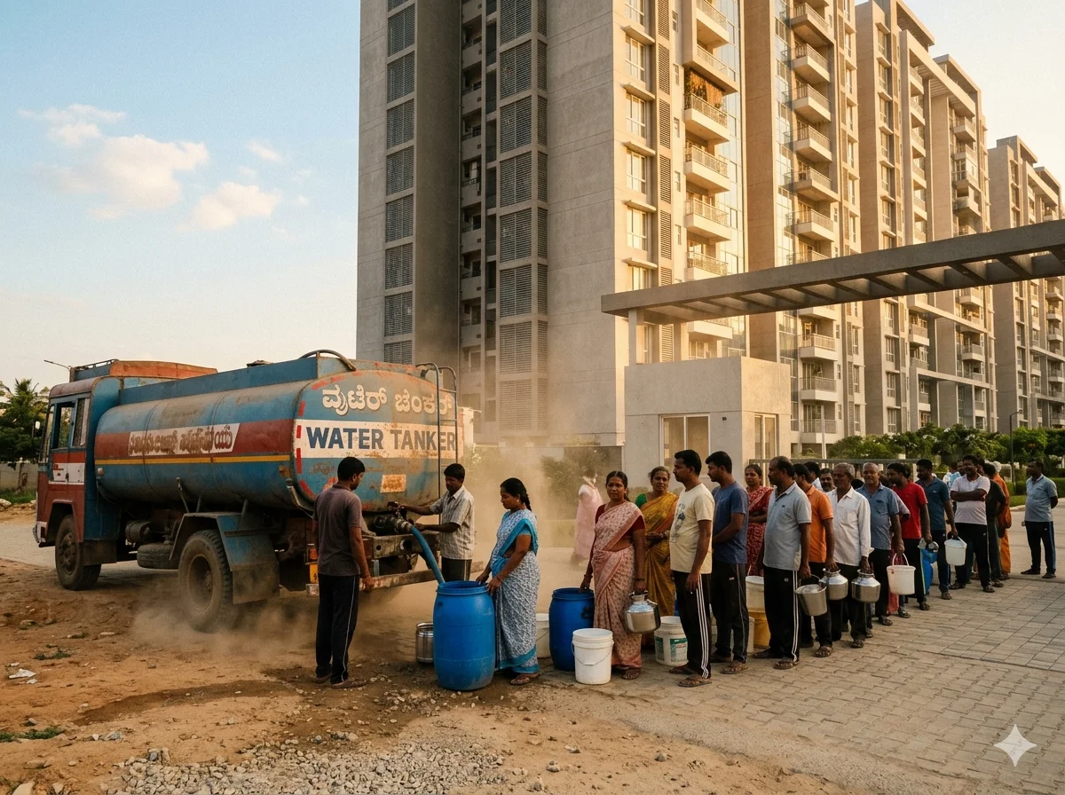 Shocking: Bengaluru's 5 Zones Run Dry 6 Weeks Early